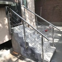Colonne de garde-corps en acier inoxydable pour escaliers, terrasses, porches, ponts, balcons et plateformes, usage intérieur et extérieur