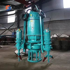 Sand Hydraulic Submersible Slurry Pump Dredger For Pumping Sand Gravel With Agitator