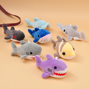 Gesimuleerde aquariumdieren haai pluche rugzak hanger sleutelhanger onderwaterwezens walvis pop kindercadeau - Product Image 4