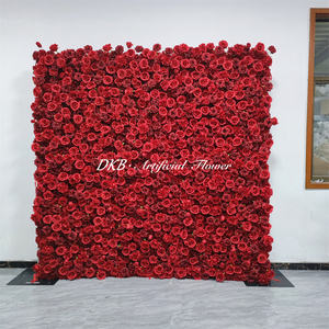 Oferta Especial: Muro de Flores para Bodas, Suministros para Floristería, Muro de Rosas Rojas Personalizado para Decoración de Fiestas y Fondos - Product Image 3