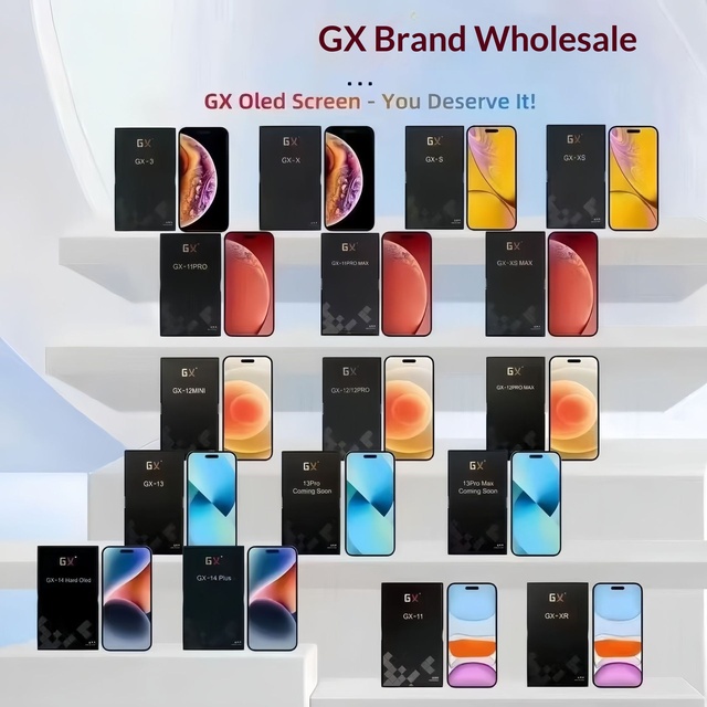 GX Brand OLED Screen Replacement for iPhone X, XR, XS Max, 11, 12, 13, 14 Pro