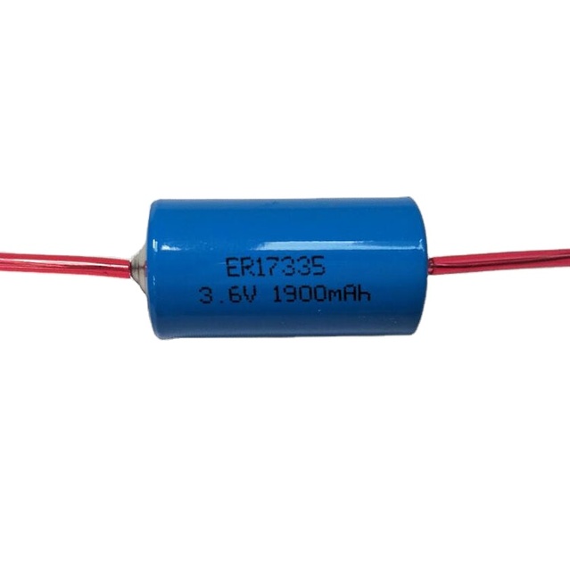 CR123A ER17335M 3.6V 1900mAh Primary Battery 2/3A LiSOCl2 Battery with Tabs for Remote Control Lithium Thionyl Chloride Battery