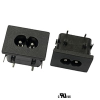 Prise de courant industrielle IEC 60320 C8 2.5A 250V connecteur d'entrée mâle C7 à 2 broches pour adaptateur haute conductivité IP22 pour pour