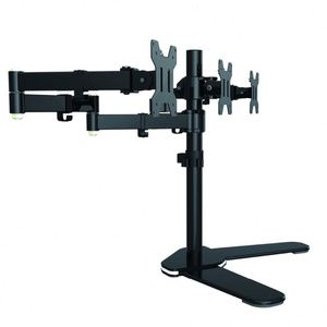 Office Use Support 15 to 30 Inch Table Triangle <b>TV</b> <b>Stand</b> <b>Mount</b> Dual Monitor Arm for Aluminum Arms - Product Image 4
