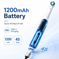Brosse à dents électrique rechargeable de haute qualité personnalisée, poils doux, brosse à dents électrique rotative pour les voyages et la maison