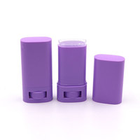 Tube ovale vide de 15g 20g à mécanisme rotatif pour bâtonnets d'huile de serpent, crème réparatrice mains et pieds, tube cosmétique en plastique avec impression de logo personnalisée