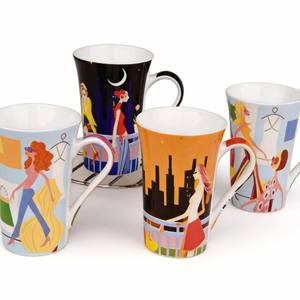 Tasses à thé en céramique et porcelaine compatibles micro-ondes et lave-vaisselle / Créez votre propre tasse à café pour enfants avec motif de chat anime - Hunan - Product Image 2