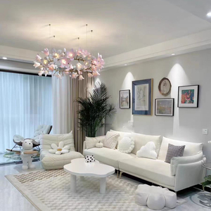 Moderno bambino rosa rame Magnolia fiore lampadario a sospensione luce di lusso camera da letto luci soggiorno sala da pranzo arte lampade a sospensione - Product Image 2