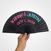 Kipas Tangan Lipat Bambu Lukis Kustom dengan Desain Personalisasi - Gaya Klasik