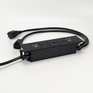 Barrette d'alimentation rechargeable 12A dans le bureau 2 prises ca 2 ports USB-A prise électrique pour maison intelligente 125V nominale pour bureau à domicile - Product Image 1