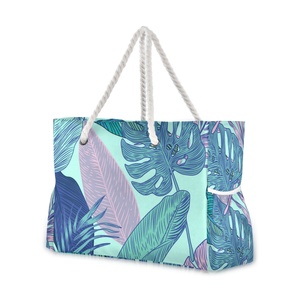 Bolsa de Compras Personalizada al por Mayor, Estilo Hawaiano, Reutilizable, Grande, para la Playa, con Asas - Product Image 1