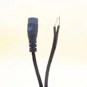 De awm 2468 18awg 5,5x2,1mm/5,5x2,5mm hembra de conector de alimentación de CC de 12V DC cable