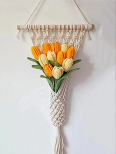 Nuove <span class=keywords><strong>Idee</strong></span> Prodotto 2023: Bouquet di <span class=keywords><strong>Fiori</strong></span> all'Uncinetto, Tulipani Finti Lavorati a Maglia, Composizioni Floreali per Decorazioni Casa, Ufficio e Matrimoni - Product Image 2