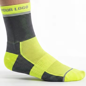 Wholesale Custom Design <b>Compression</b> Cycling <b>Socks</b> Breathable Non-Slip Crew <b>Socks</b> for Outdoor Road Bike Sports - Product Image 4