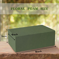 Oasis Greenery Mousse florale hydratante pour fleurs, brique de mousse humide, Oasis Forest