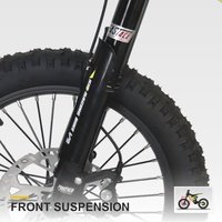 Vélo d'équilibre électrique pour enfants, batterie Li-ion 48V 12.5Ah, autonomie 35km, freins à disque hydrauliques, pour jeunes pilotes de 8 à 12 ans, directement de l'usine