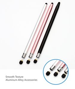 Stylet capacitif 2 en 1 en aluminium avec pointe remplaçable, pointe en silicone pour téléphones/tablettes <span class=keywords><strong>iPhone</strong></span>, outil de dessin facile à transporter - Product Image 2