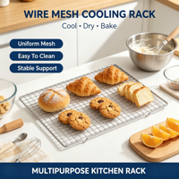 Grille en fil d'acier inoxydable sur mesure, ronde, pour le séchage, le refroidissement, la cuisson à la vapeur et le traitement des aliments