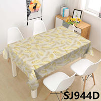 Nouvelle arrivée, nappe en PVC plastique personnalisable, nappe imprimée durable pour hôtel, banquet, mariage, dîner en famille