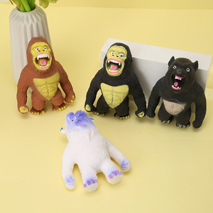 Jouet à presser sur le thème des animaux : Loup-garou, Bonhomme de neige, Singe – Gadget amusant anti-stress, outil de décompression sensorielle - Product Image 1
