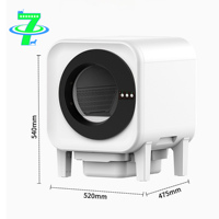 Bac à litière intelligent pour chat DSDT SLB-009, automatique, multifonctionnel, intelligent, grand modèle, entièrement fermé, design minimaliste