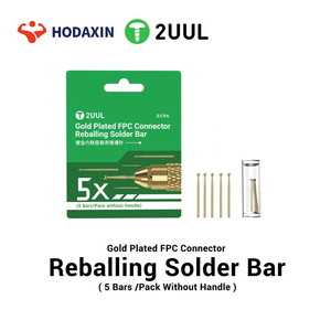 2UUL SC96 Barra de soldadura de estaño para reballing con punta de aguja chapada en oro para conectores FPC (5 barras/paquete sin mango) Succión rápida de estaño - Product Image 6