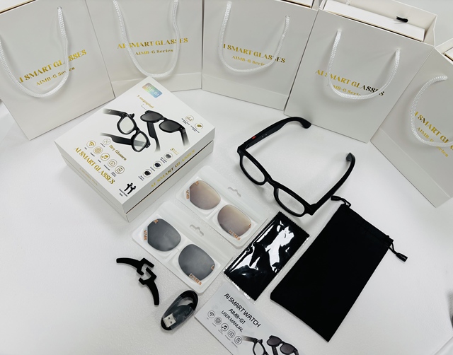 G1 Ai Smart Glasses with Stabilized Camera Take Photos Video Audio Recording Wi-Fi Transmission AI Translator Sunglasses G1