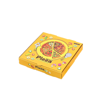Boîte à pizza pliable en papier kraft personnalisée avec logo couleur pleine, couleur et taille personnalisées, prix professionnel abordable
