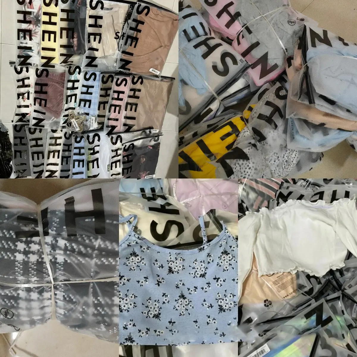 Roupa de vestuário barato bales preço barato, atacado usado roupa vestido camiseta macacão feminino