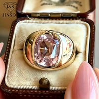 JINSEO Diamant rose fantaisie CVD cultivé en laboratoire, taille premium, 2ct 3ct 4ct 5ct, pierre libre pour bijoux de déclaration et projets créatifs