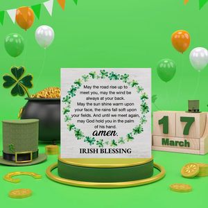 Decoración Rústica con la Bendición Irlandesa para el Día de San Patricio - Product Image 4