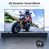 Câble adaptateur Micro HDTV vers HDTV plaqué or haute vitesse 4K, 1m, 2m, 3m, connecteur mâle-mâle pour projecteur, tablettes, caméras, moniteurs