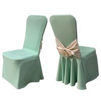 Or satiné Chaise Écharpes Arc Ceinture pour Mariage et Événements Fournitures Décoration De Fête Chaise Couverture Or