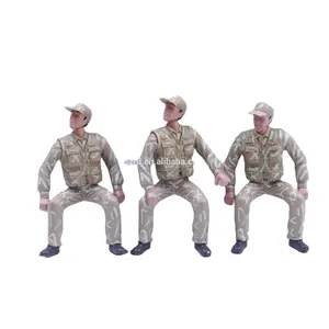 Figure de modèle de personnes humaines en PVC miniature personnalisée de 6cm