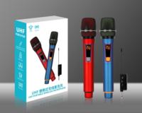 Microphone sans fil numérique UHF portable avec 50 fréquences réglables pour le chant sur scène, la maison et les fêtes en intérieur