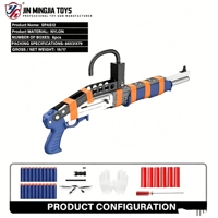 Fusil de sniper jouet UDL SP12 Blaster Gun avec éjection de douilles, balles souples en plastique, pour 14 ans et plus, avec boîte colorée