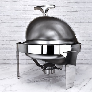 Chafing Dish Rotondo in Acciaio Inox da 6L <span class=keywords><strong>per</strong></span> Buffet, Design Completo 2025, <span class=keywords><strong>Forniture</strong></span> <span class=keywords><strong>per</strong></span> Hotel e <span class=keywords><strong>Ristoranti</strong></span> <span class=keywords><strong>per</strong></span> Mantenere Caldi gli Alimenti - Product Image 2
