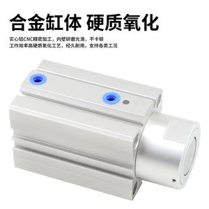 Cilindro de Bloqueo de Doble Acción TWQ20/25/32/40/50X10X15X20SB Tipo Columna Plana, Pistón Neumático con Núcleo de Cojinete, Utilizado para Agricultura - Product Image 3