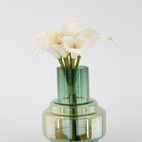 Bouquet de 10 lys calla artificiels blancs, toucher réel, latex, fleurs artificielles pour mariage, lys calla pour décoration de mariage