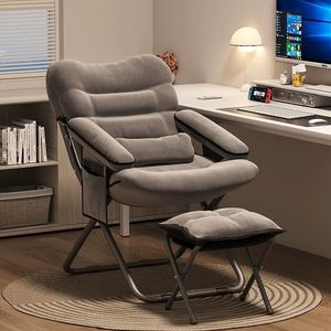 Home Recliner Chair With <b>Footstool</b> <b>Foldable</b> Comfortable Backrest For Bedroom Or Dormitory Use - Product Image 2