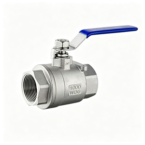 Vanne à boisseau sphérique pleine passée SS304, 1 pièce, filetage femelle NPT, pour coupure de conduite d'eau, avec levier, résistante à la corrosion, anti-fuite, ensemble de pose - Product Image 1