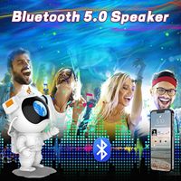 Hot Trending Wupro New Galaxy Proyector Lámpara Cielo estrellado Luz de noche BT 5,0 Altavoz Astronauta Galaxy Star Proyector