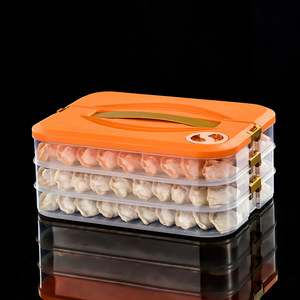 กล่องเก็บอาหาร 3 ชั้น สำหรับเก็บผัก อาหารแช่แข็ง อาหารแช่เย็น พร้อมหูหิ้ว - Product Image 5