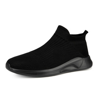 Chaussures de marche décontractées pour hommes en tissu tricoté, à enfiler, avec semelle intermédiaire en EVA et semelle extérieure MD, baskets confortables pour le quotidien, tailles 35 à 45