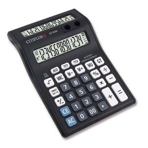 <span class=keywords><strong>Calculatrice</strong></span> de <span class=keywords><strong>bureau</strong></span> CITIPLUS à double écran, grande taille, couleur noire, pour le <span class=keywords><strong>bureau</strong></span> et les supermarchés, alimentée par piles, article de papeterie - Product Image 2
