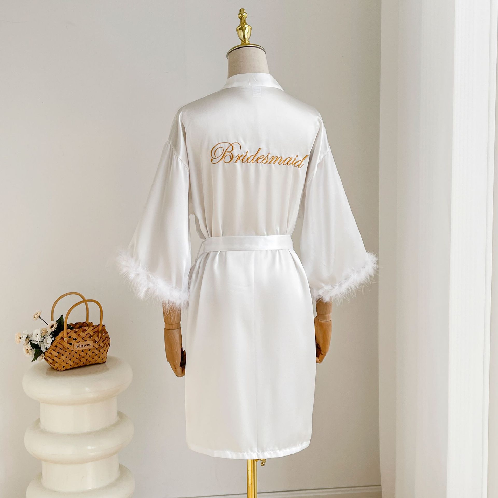 White bridemaid