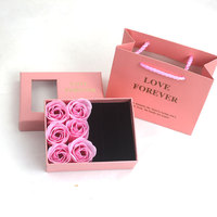 Collier personnalisé pour mariage et anniversaire, bijoux recyclables, soins de la peau, coffret cadeau pour fille, fleur de safran et rose, boîtes et sacs en papier d'emballage