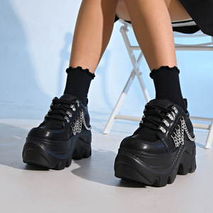 Zapatos de Mujer Modernos Estilo Mary Jane con Plataforma y Tacón Alto para Invierno, Talla Grande, de Cuero PU con Hebilla - Product Image 5