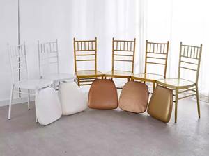 Factory Direct Wholesale <strong>Bamboo</strong> <strong>Chair</strong> for Weddings Banquets and Events Soft Bag Iron Metal <strong>Chair</strong> Golden Wedding Church <strong>Chair</strong> - Product Image 4