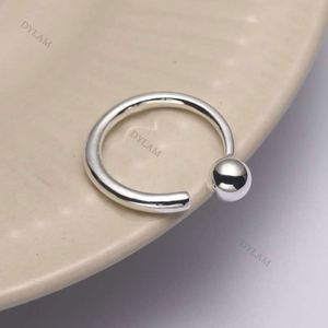 Dylam Balls Knuckle Stacking <b>Rings</b> for Women Teen Girls S925 <b>Sterling</b> <b>Silver</b> Statement <b>Adjustable</b> Open <b>Rings</b> Minimalist <b>Rings</b> - Product Image 2